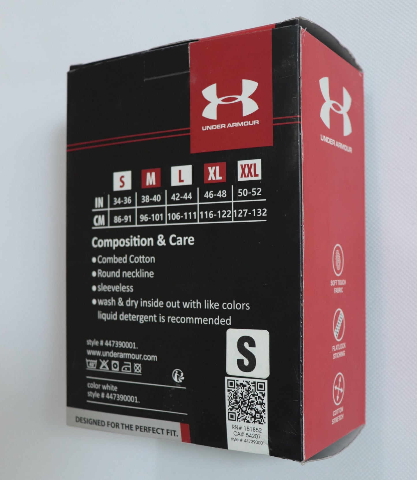 V05-UNARM PACK OF 3 COMBED COTTON STRETCH UNDERSHIRTS (VEST)