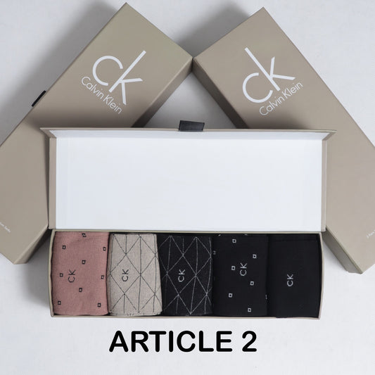 SKS012-CKLN IMPORTED PACK OF 5 FULL SOCKS (ARTICLE 2)