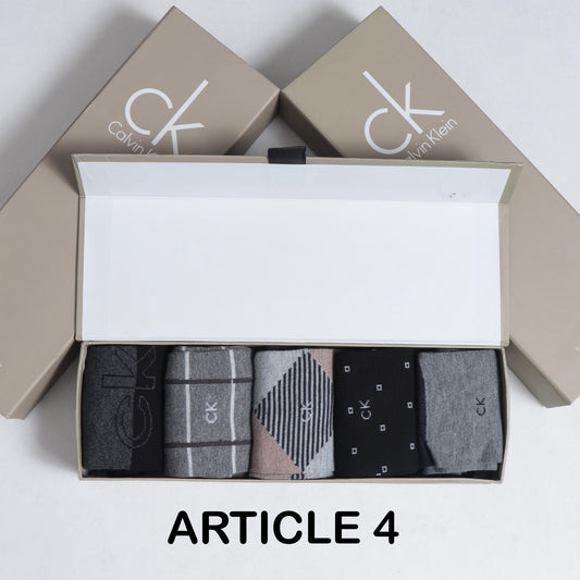 SKS012-CKLN IMPORTED PACK OF 5 FULL SOCKS (ARTICLE 4)