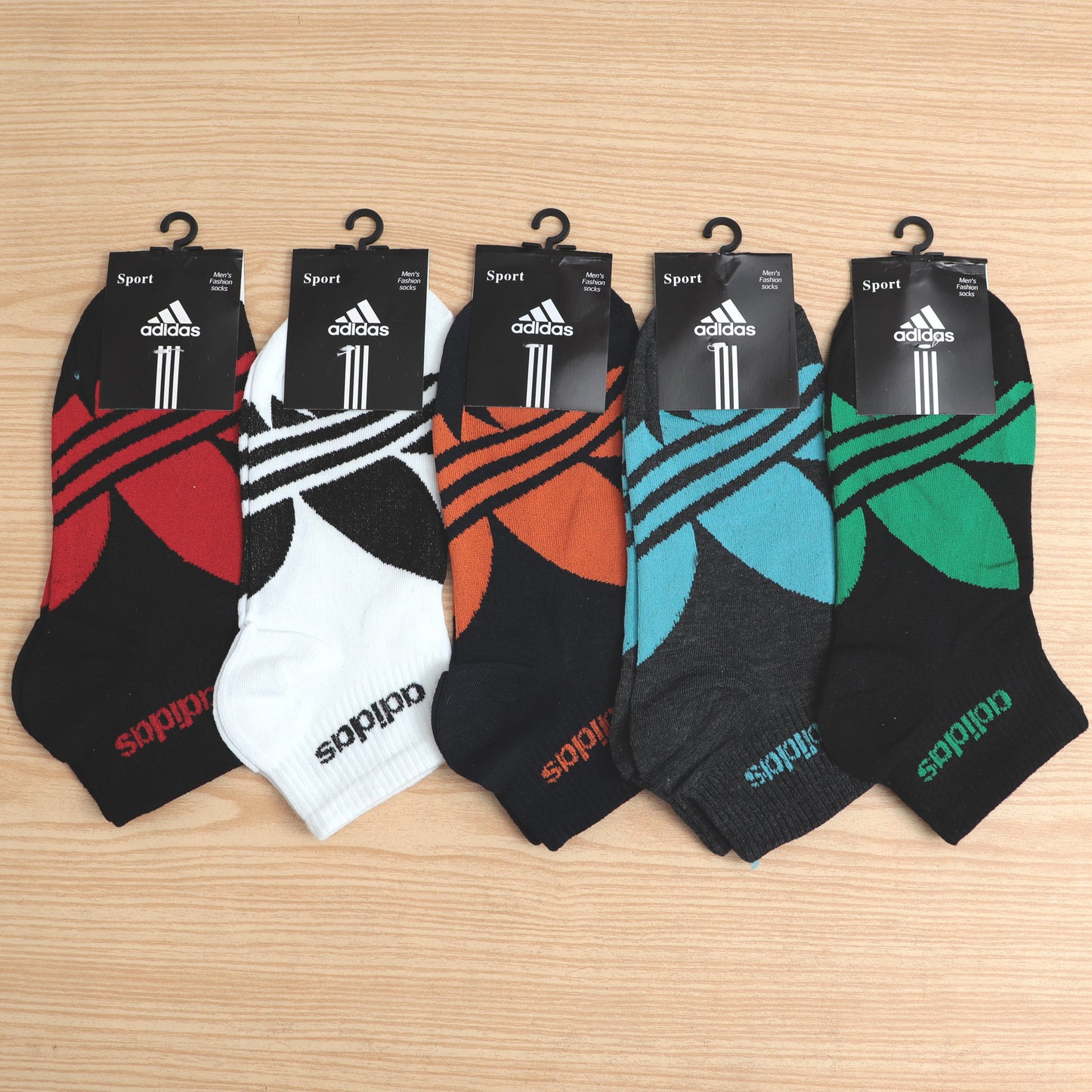 SKS073-ADS BIG LEAF IMPORTED ANKLE SOCKS