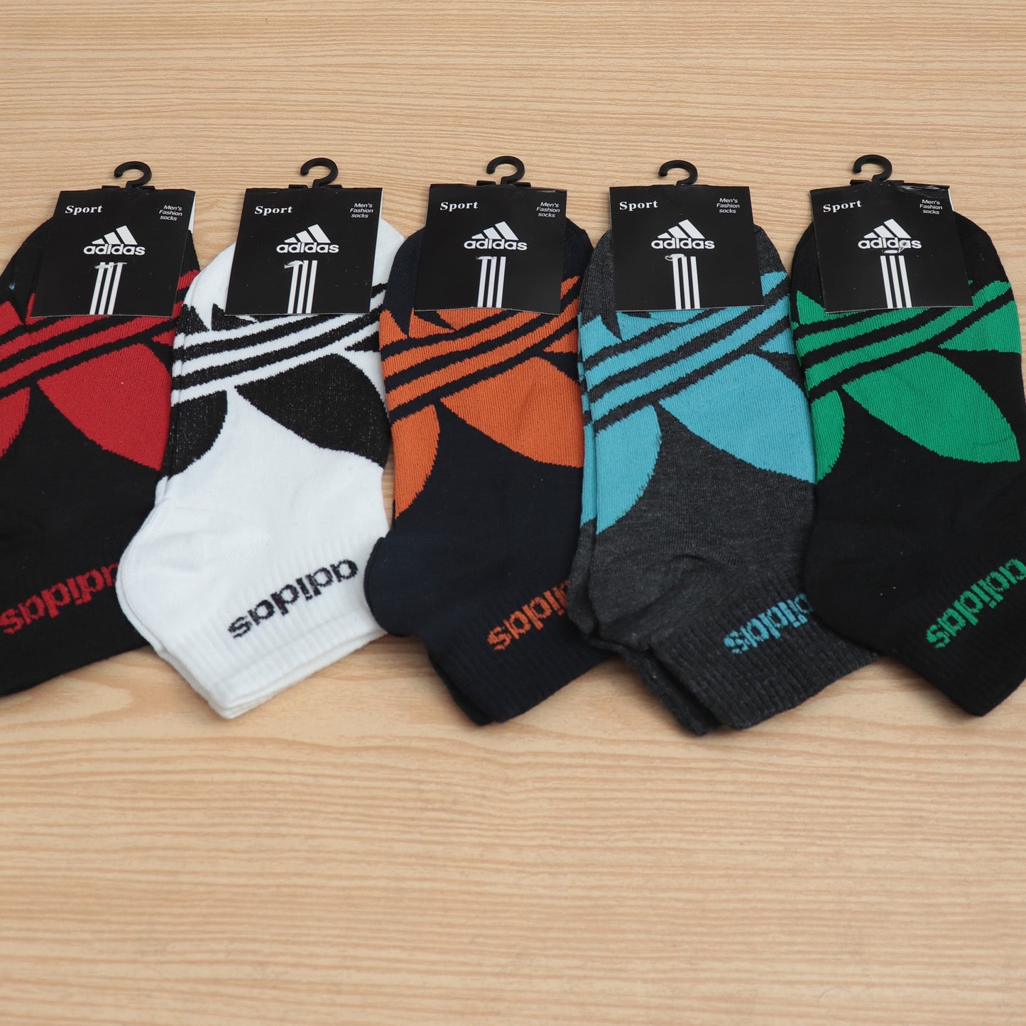 SKS073-ADS BIG LEAF IMPORTED ANKLE SOCKS