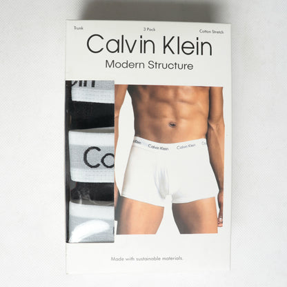 BB004-CLKLN ALL BLACK PACK OF 3 BOXER BRIEFS