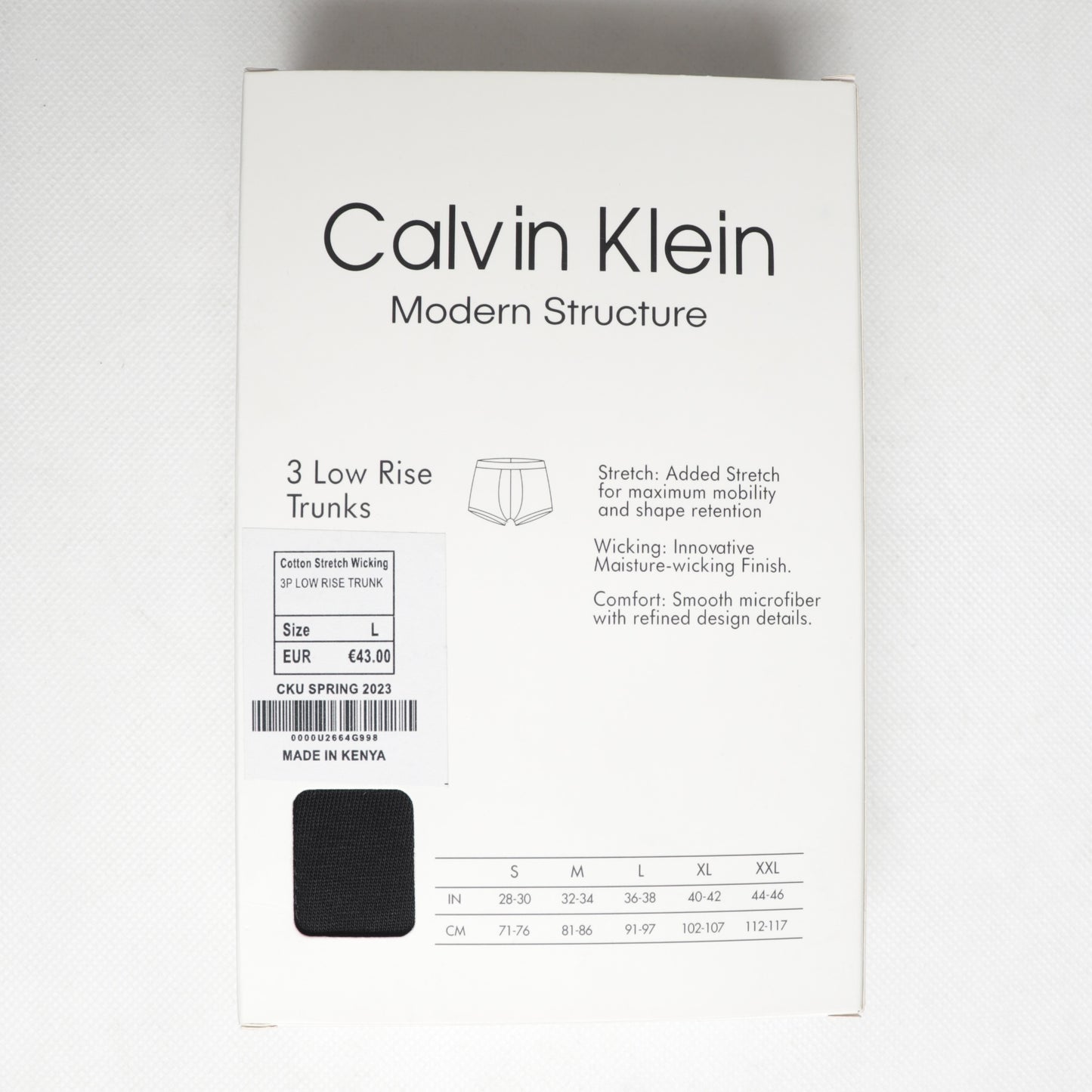 BB004-CLKLN ALL BLACK PACK OF 3 BOXER BRIEFS