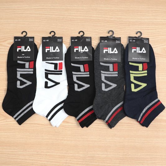 SKS034-FLA ANKLE STRIPE PACK OF 5 ANKLE SOCKS
