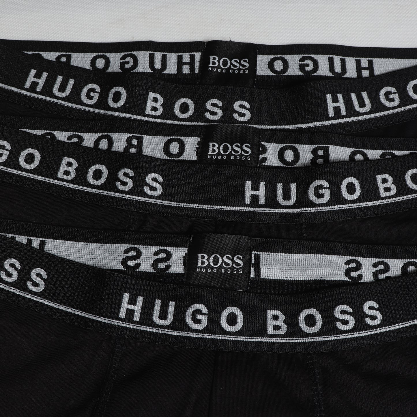 BB002-HGOBSS ALL BLACK PACK OF 3 BOXER BRIEFS