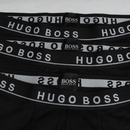 BB002-HGOBSS ALL BLACK PACK OF 3 BOXER BRIEFS