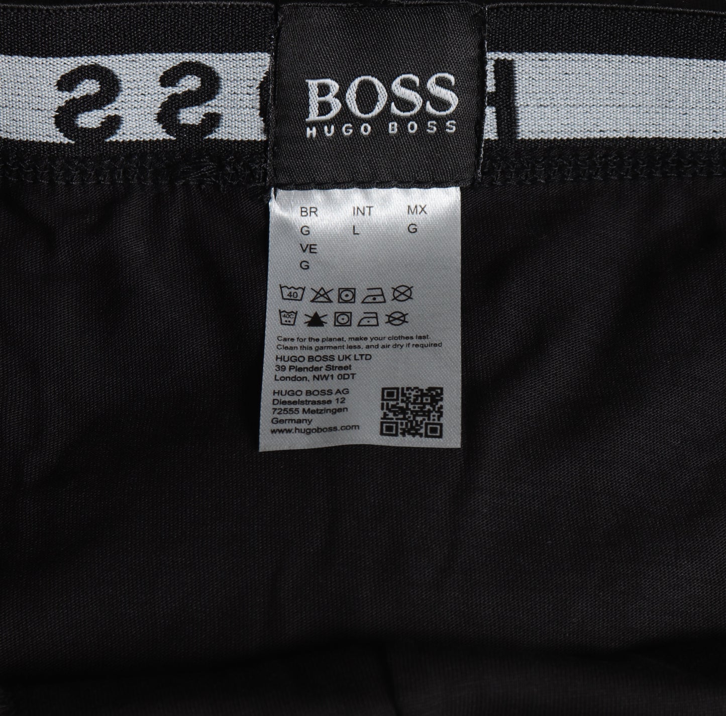 BB002-HGOBSS ALL BLACK PACK OF 3 BOXER BRIEFS
