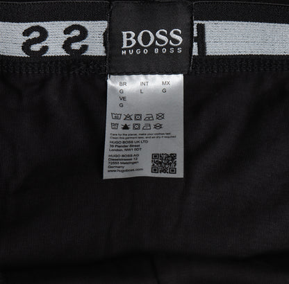 BB002-HGOBSS ALL BLACK PACK OF 3 BOXER BRIEFS