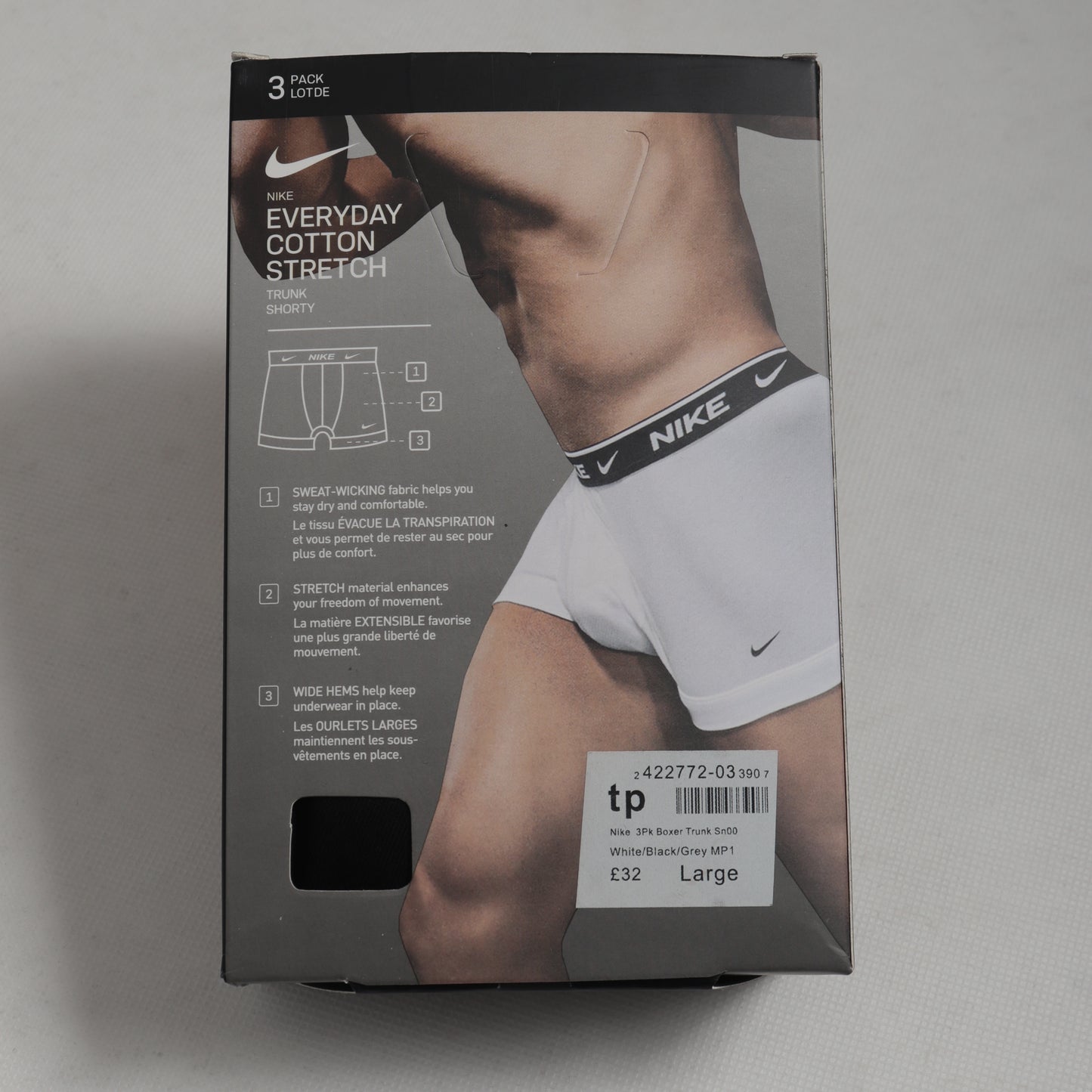 BB0017-NK PREMIUM PACK 0F 3 BOXER BRIEFS