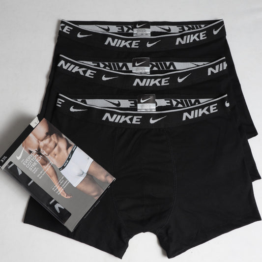 BB0019-NK ALL BLACK PACK OF 3 BOXER BRIEFS