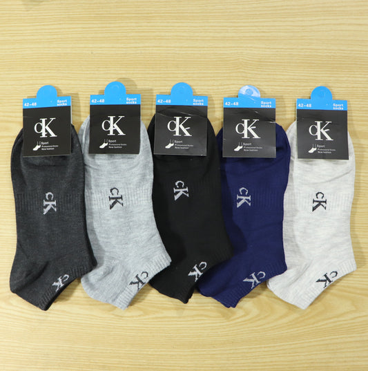 SKS025-CLKLN PACK OF 5 ANKLE SOCKS