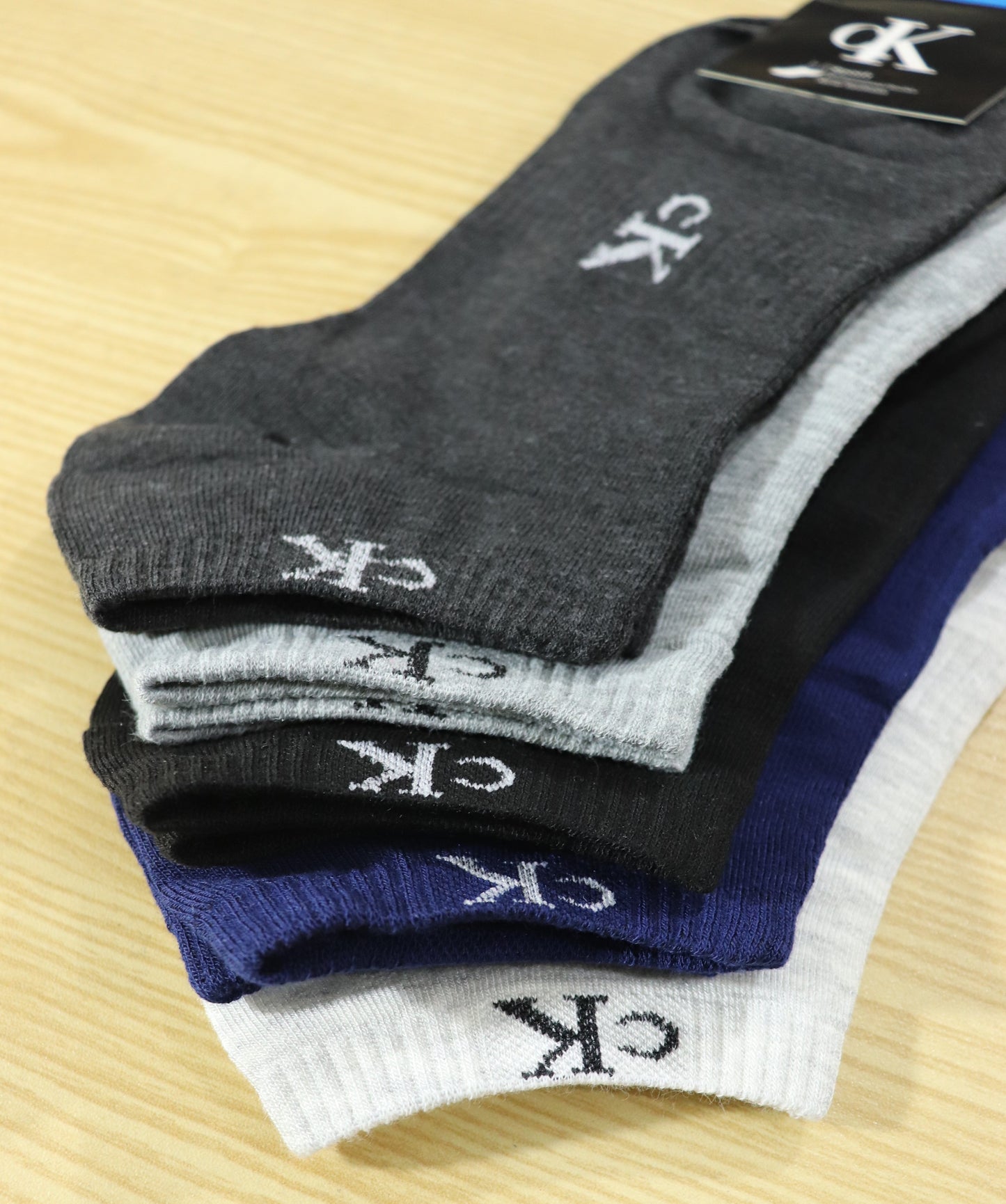 SKS025-CLKLN PACK OF 5 ANKLE SOCKS