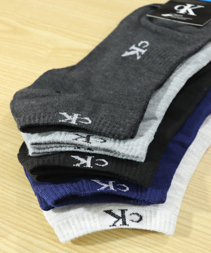 SKS025-CLKLN PACK OF 5 ANKLE SOCKS
