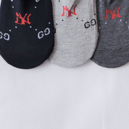 SKS042-GC NY PACK OF 5 LOAFER SOCKS