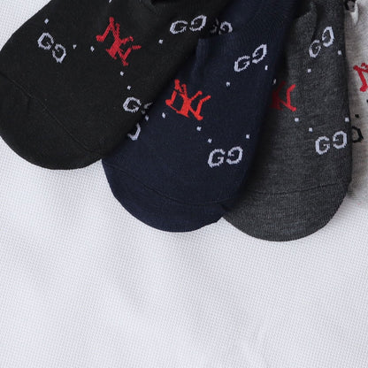 SKS042-GC NY PACK OF 5 LOAFER SOCKS