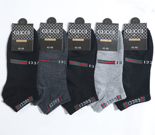 SKS071-GCI CLASSIC MID STRIPE PACK OF 5 ANKLE SOCKS