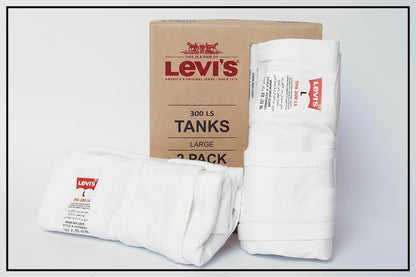 V03-LV'S PACK OF 2 COMBED COTTON STRETCH UNDERSHIRTS (VEST)