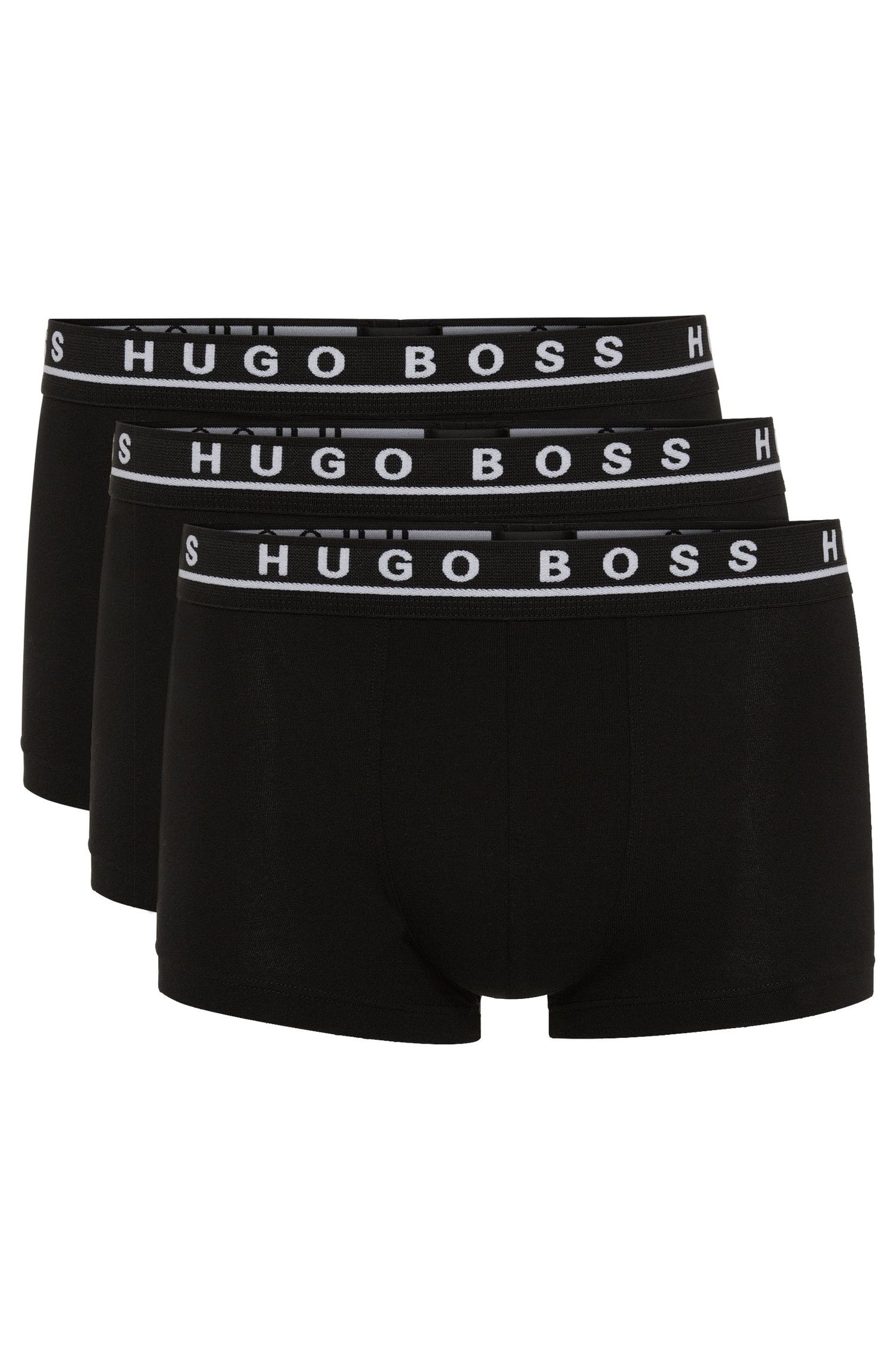 BB002-HGOBSS ALL BLACK PACK OF 3 BOXER BRIEFS