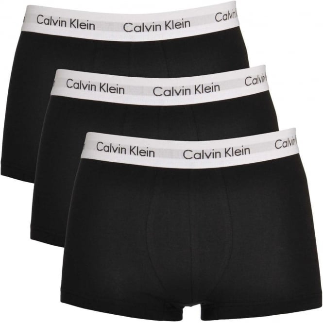 BB004-CLKLN ALL BLACK PACK OF 3 BOXER BRIEFS