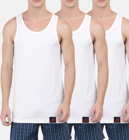 V06-RBK PACK OF 3 COMBED COTTON STRETCH UNDERSHIRTS (VEST)