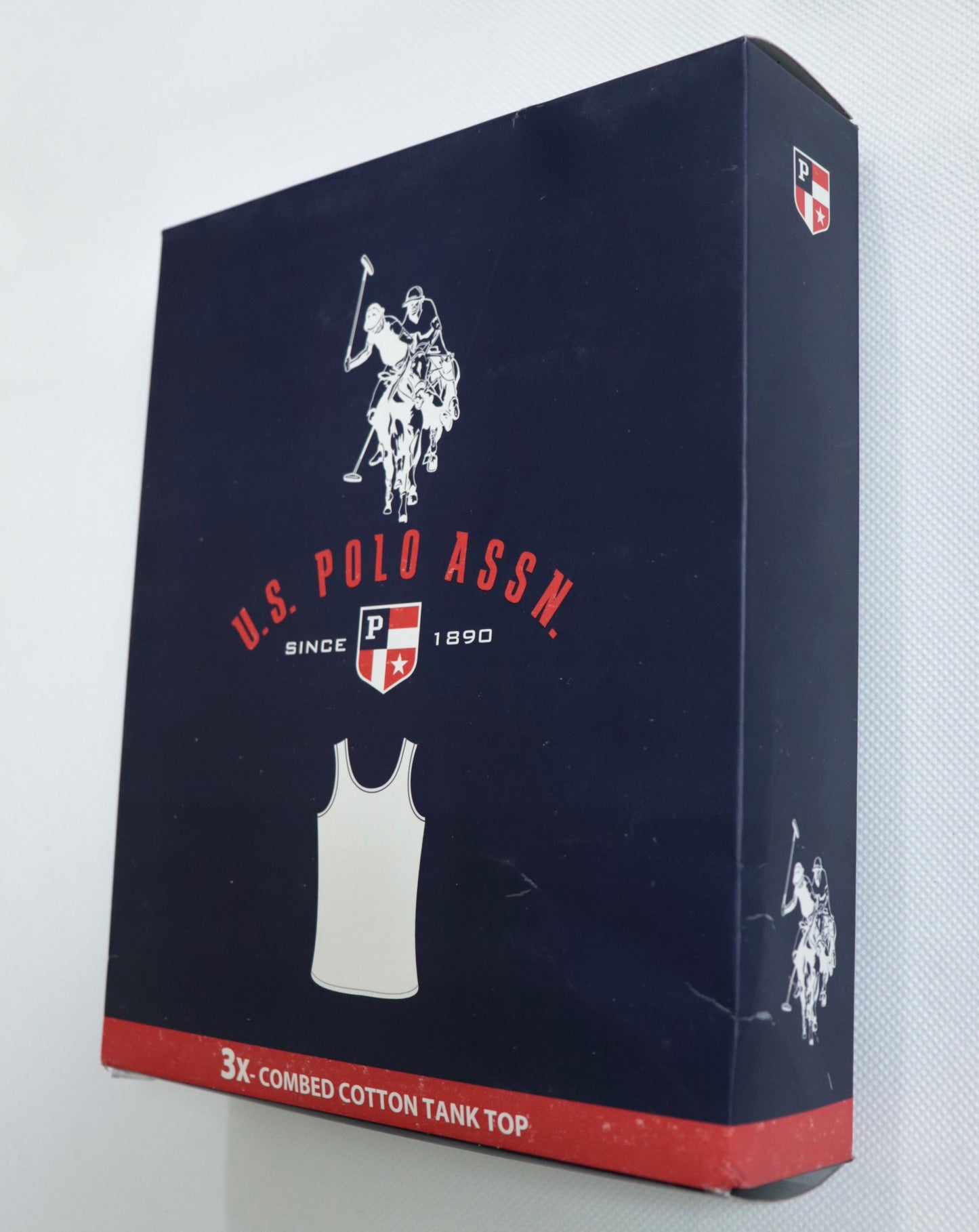 V04-USPAS PACK OF 3 COMBED COTTON STRETCH UNDERSHIRTS (VEST)