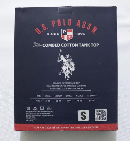 V04-USPAS PACK OF 3 COMBED COTTON STRETCH UNDERSHIRTS (VEST)